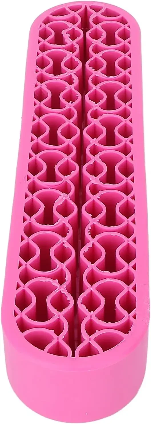 Silicone Makeup Brush Holder with Multi-Compartment Nail Pen for Desk, Vanity & Home Non-Slip, Washable, Space-Saving Design