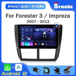 Para Subaru Forester 3 SH Impreza Ge 2007-2013 Android Rádio Do Carro 2Din Multimedia Player 4G Unidade de Cabeça Carplay Áudio Estéreo Alto-falante