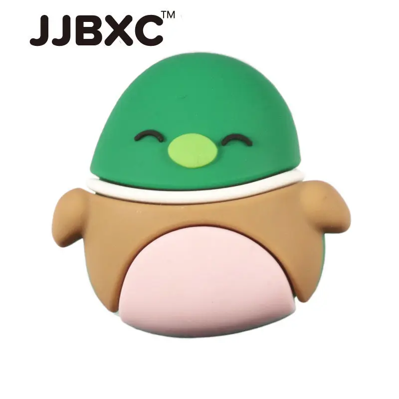 JJJX Charm High-Quality Shoe Buckles with Cute Cartoon Animal Designs
