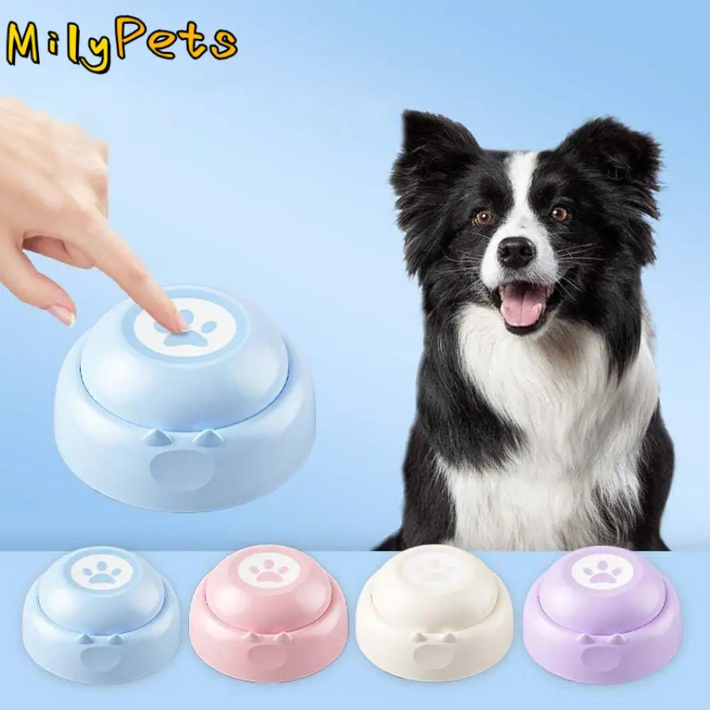 Recording Paw-shaped Pet Button Interactive Intelligent Dog Talking Buttons Candy Color Plastic Answering Button Pet Toy