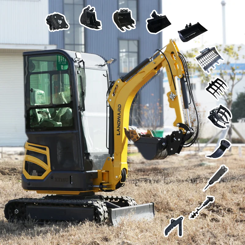 Euro 5 Engineering Crusher 3500KG Small Excavator 1.6 Ton Kubota High Quality Household Crawler Mini Digger EPA Customized Sale