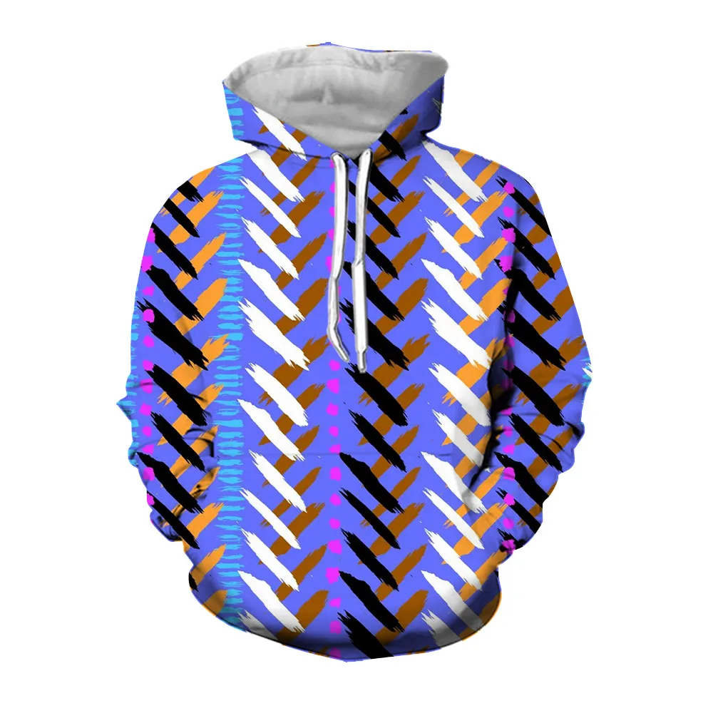 

Jumeast 3D Striped Printed Graphic Hoodies For Men Vintage Tops 90s Aesthetic Hoody Casual Harajuku Fashion YK2 Oversize Clothes