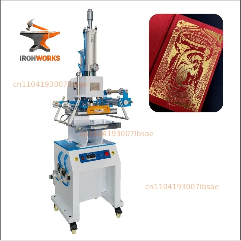High Quality New Pneumatic Heat Press Machine 220V With Golden Effect For Leather DIY Projects