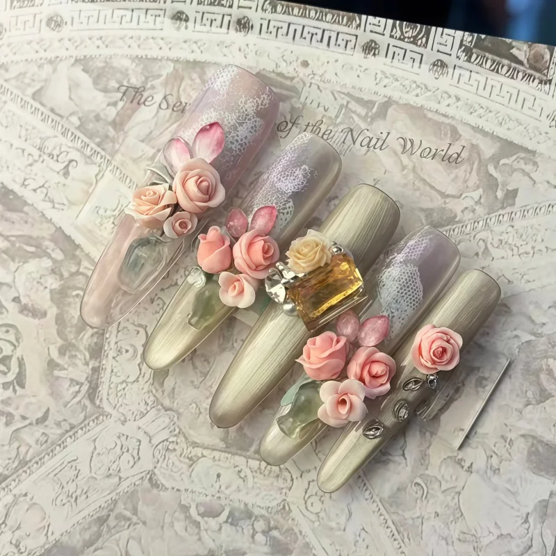 Transparente Silikon Nail Art Form Rose Blume Blütenblatt Zweig Blatt 3D Nagel Dekorationen Vielseitige Schönheit Nail art Werkzeuge