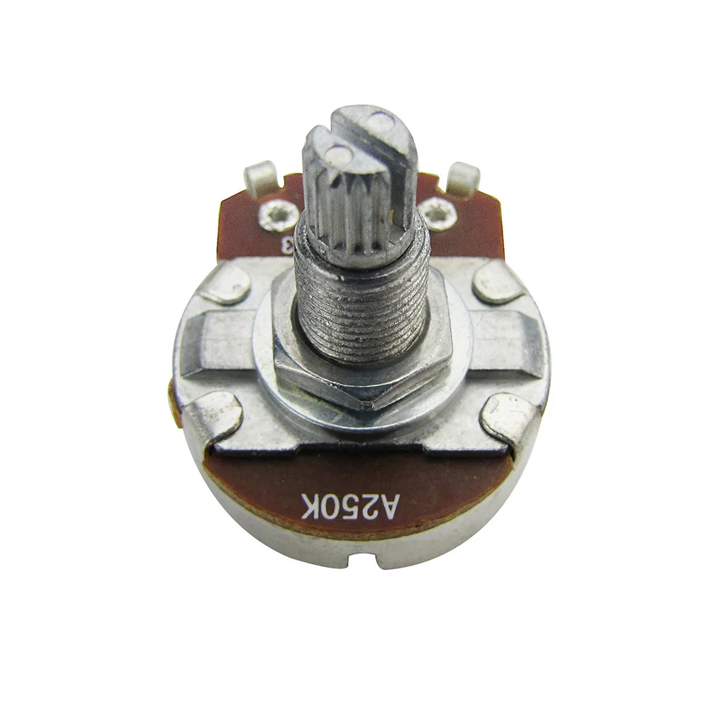 FLEOR 4pcs Full Size Pots Long Split Shaft Guitar Potentiometers A500K A250K B250K A500K for Choose