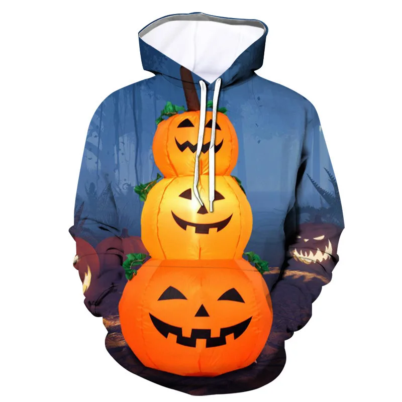 Halloween Hoodies 3d Print Sweatshirts Men Women Hooded Oversized Hoodie Fashion Kids Pullover Hip Hop long sleeves Sweatshirts