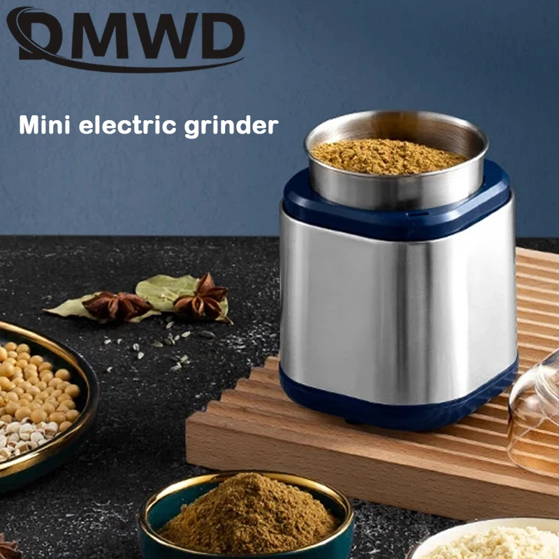 110V/220V Electric Coffee Grinder Herbs Grain Crusher Burr Mill Nuts Seeds Coffee Bean Grinding Machine Stainless Steel Blade