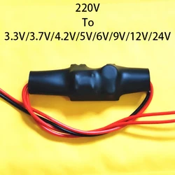 AC 220V a DC 3.3V 3.7V 4.2V 5V 6V 9V 0.6A/0.8A/1A/2A 3W/5W modulo di isolamento a bassa ondulazione fai da te piccolo trasformatore di alimentazione