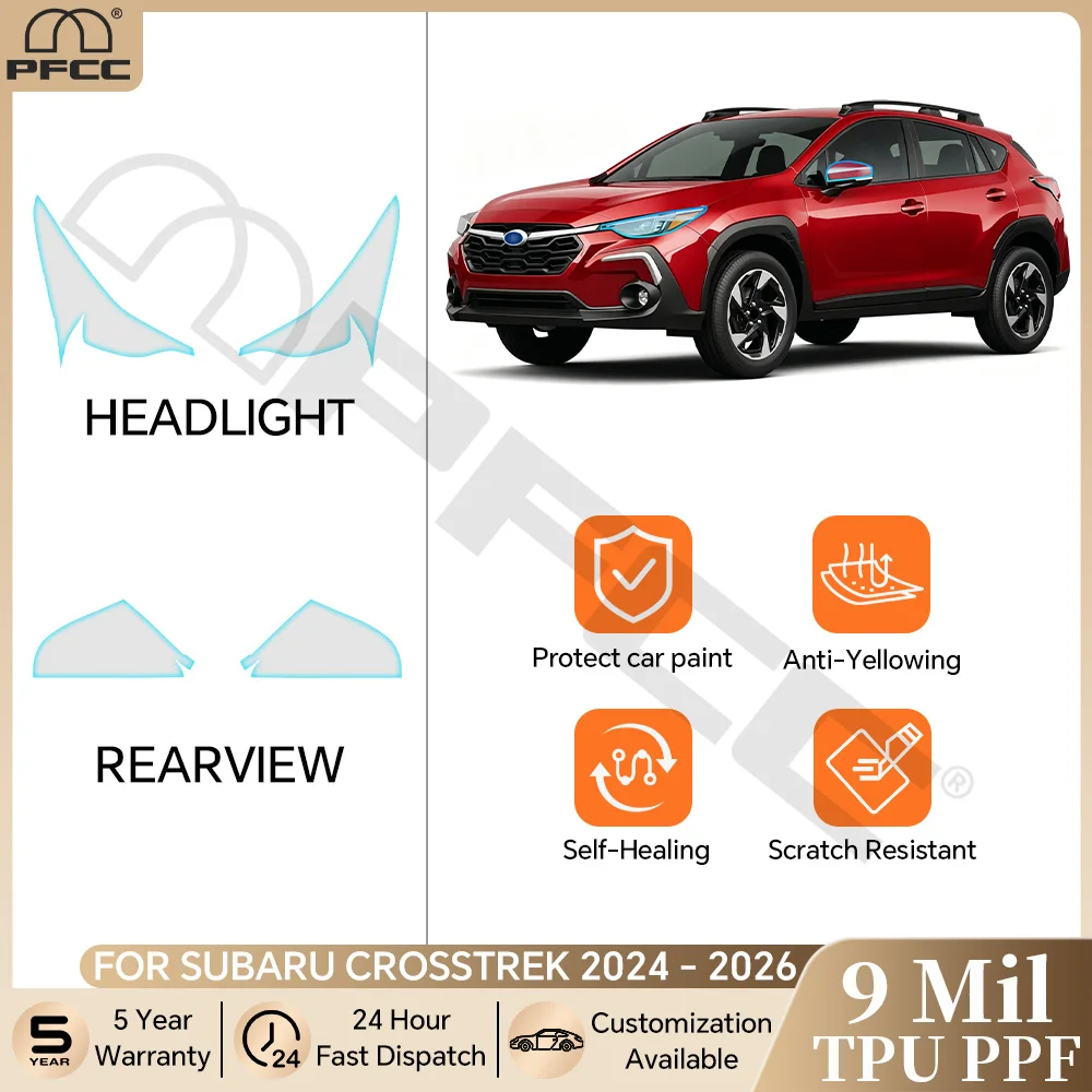 

Headlight Rearview Taillight Film For Subaru Crosstrek 2024-2026 Precut PPF TPU Paint Protection Film Anti-scratch Car Clear Bra