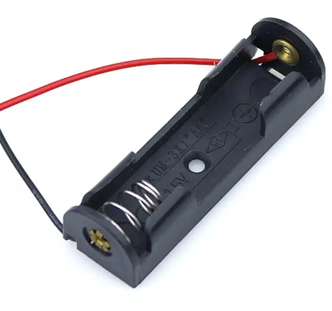 1 pcs  1.5V AA Battery Holder Case Box switch 1/ 2 / 3 / 4  / 5 / 6 slot Red Black Wire Leads