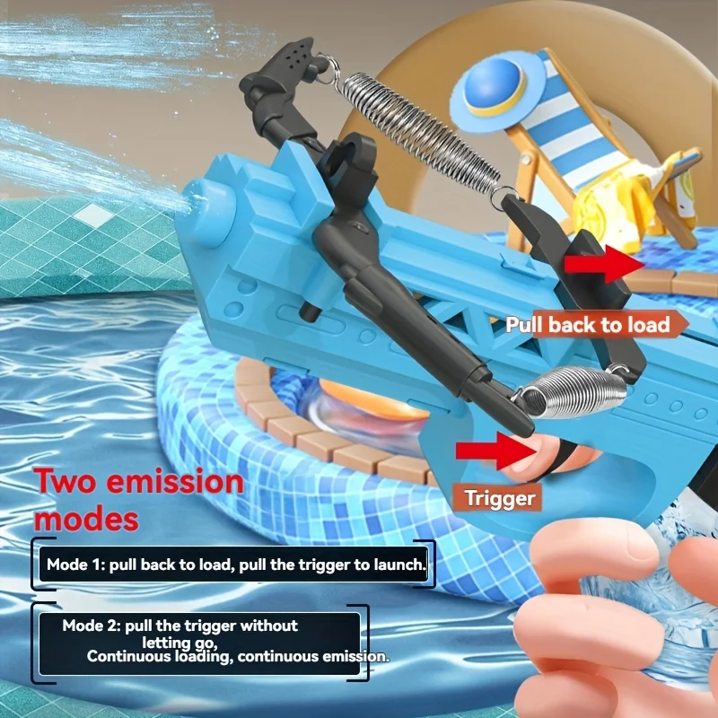 Pistola de água arco e flecha brinquedo sprays água com alta pressão e poderosos homens e mulheres tiro de longa distância pull-out grande capacidade internet celebridade pistola de água