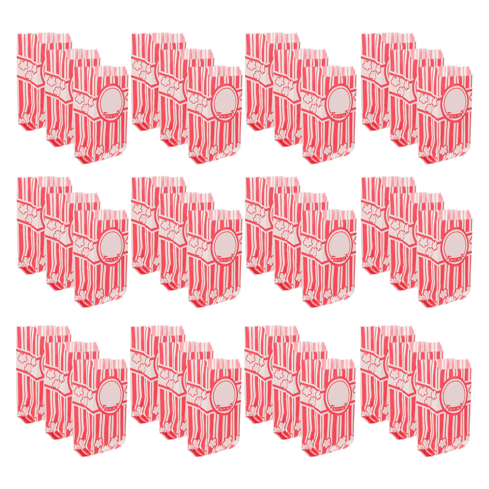 

50pcs Greaseproof Bags 90x60x210mm Food Containers Popcorn Snack Party Treat Bags Storage Portable Popcorn Holder BagsReusable