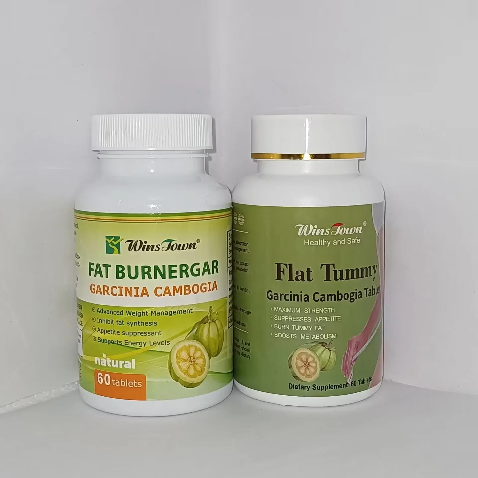 

2 bottles of Tenghuangguo tablets+flat belly tablets promote metabolism improve body shape maintain a slim health food