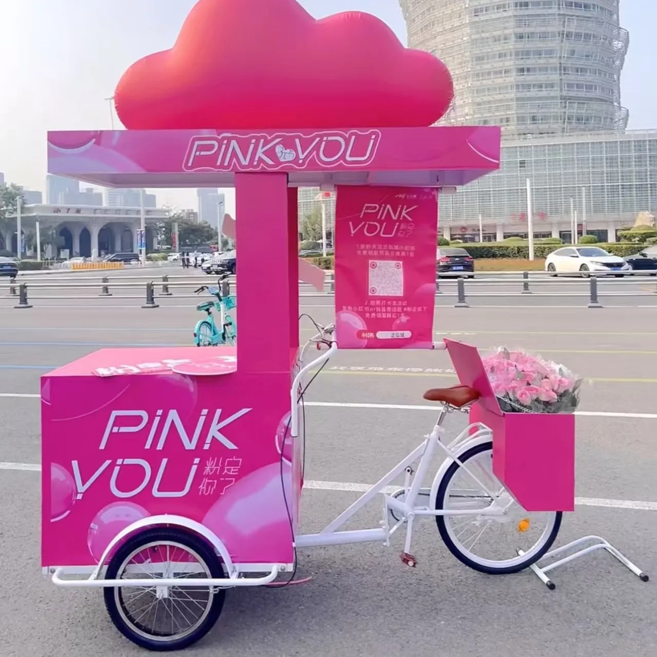 Customizable dining car Night market stall car Stall snacks Mobile promotional car Three wheels