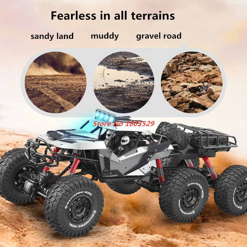 70CM Large Alloy Remote Control Off-road Vehicle Four Wheel Drive Climbing Charging Remote Control Car Large RC Racing Car Toys