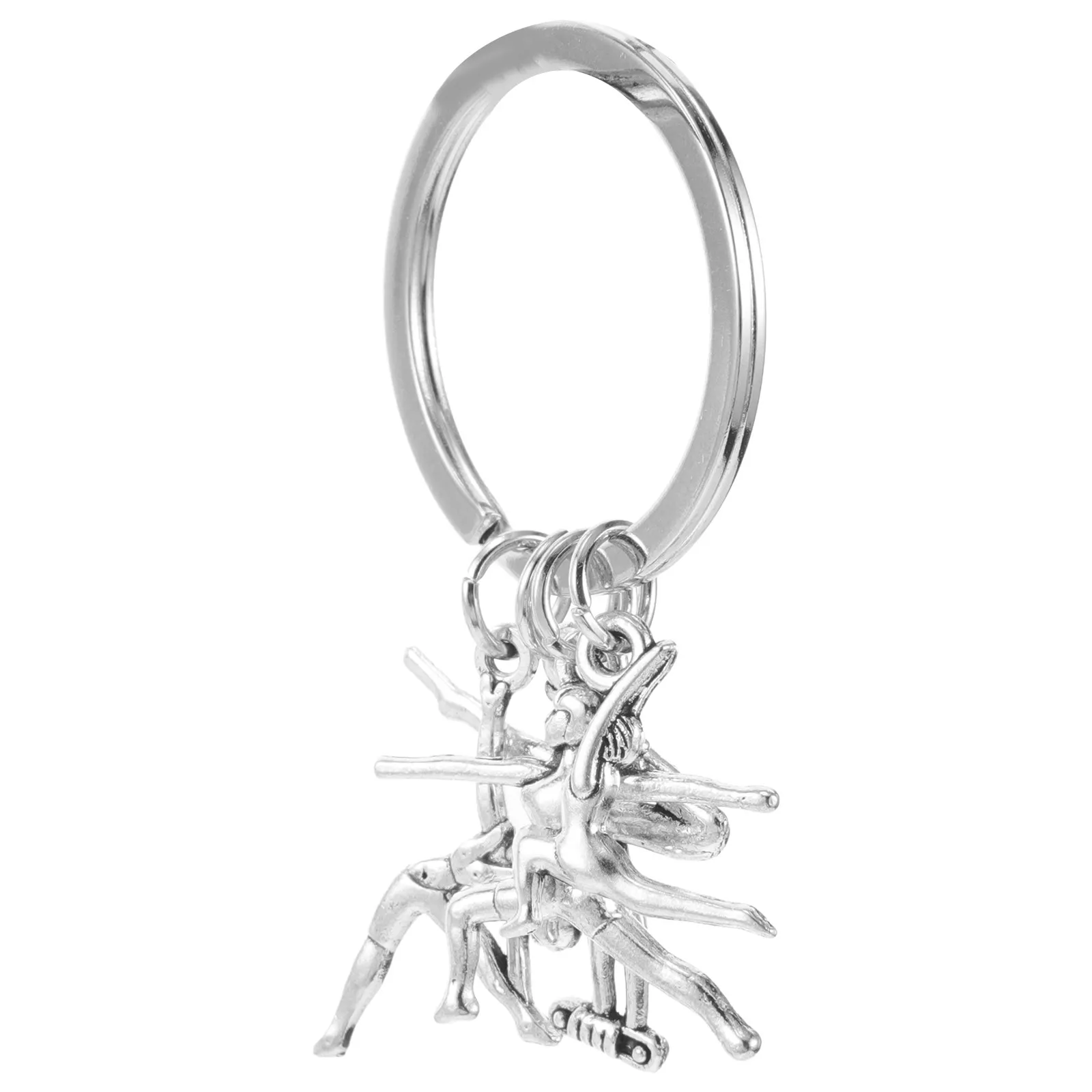 

Брелок-подвеска из цинкового сплава для гимнастов: милый спортивный аксессуар, забавный брелок для ключей для спортсменов