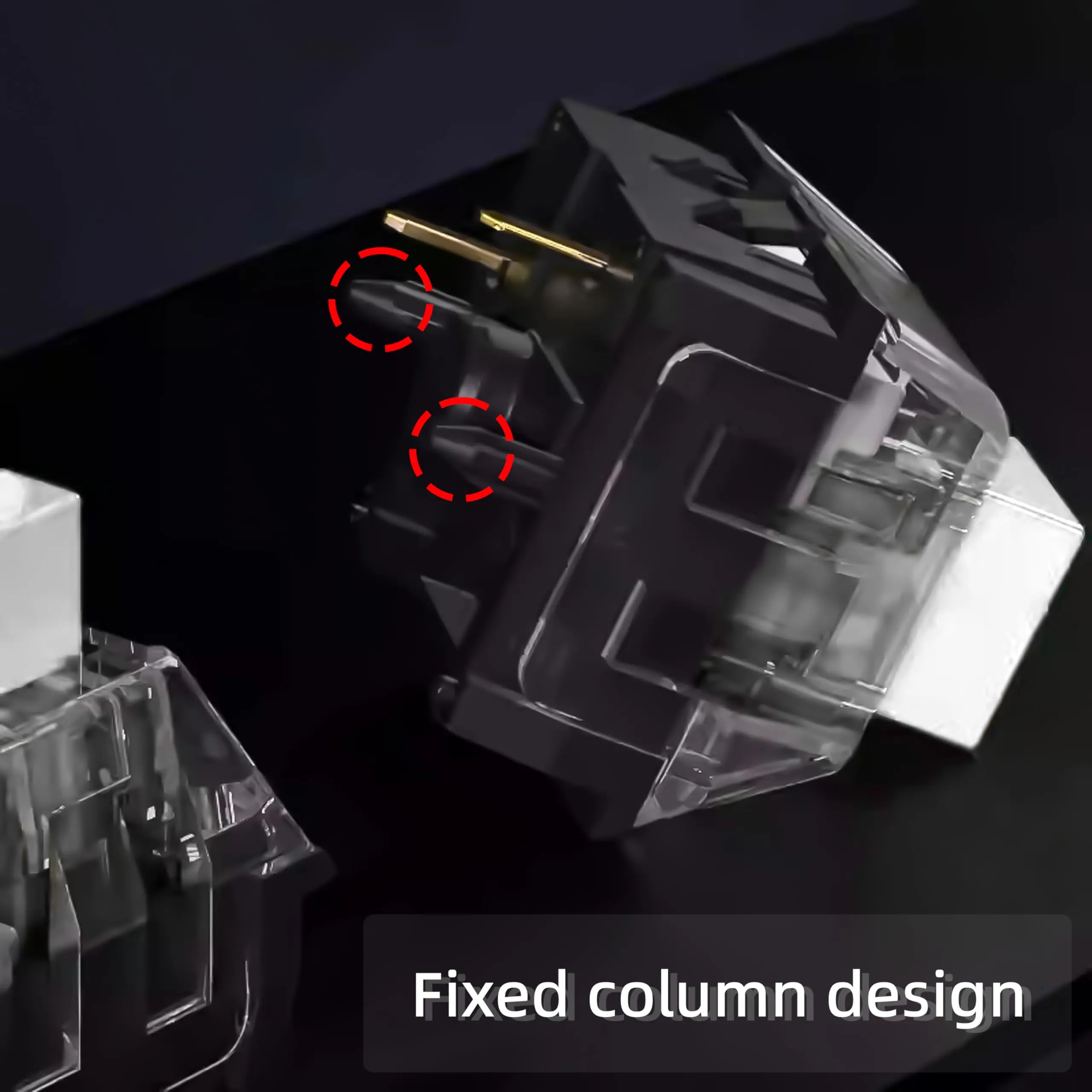 Przełączniki mechaniczne Kailh Box White V2, 5-pinowe, 45gf, z dźwiękiem klik, wstępnie smarowane, wodoodporne, zestaw przełączników do klawiatury gamingowej 60%, 60 sztuk. — zdjęcie produktu 4