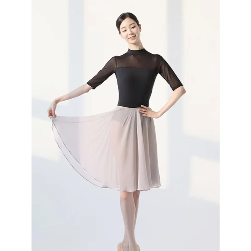 

Ballet art examination one-piece suit, dance suit, gymnastics suit, gauze skirt, half skirt, physical practice suit