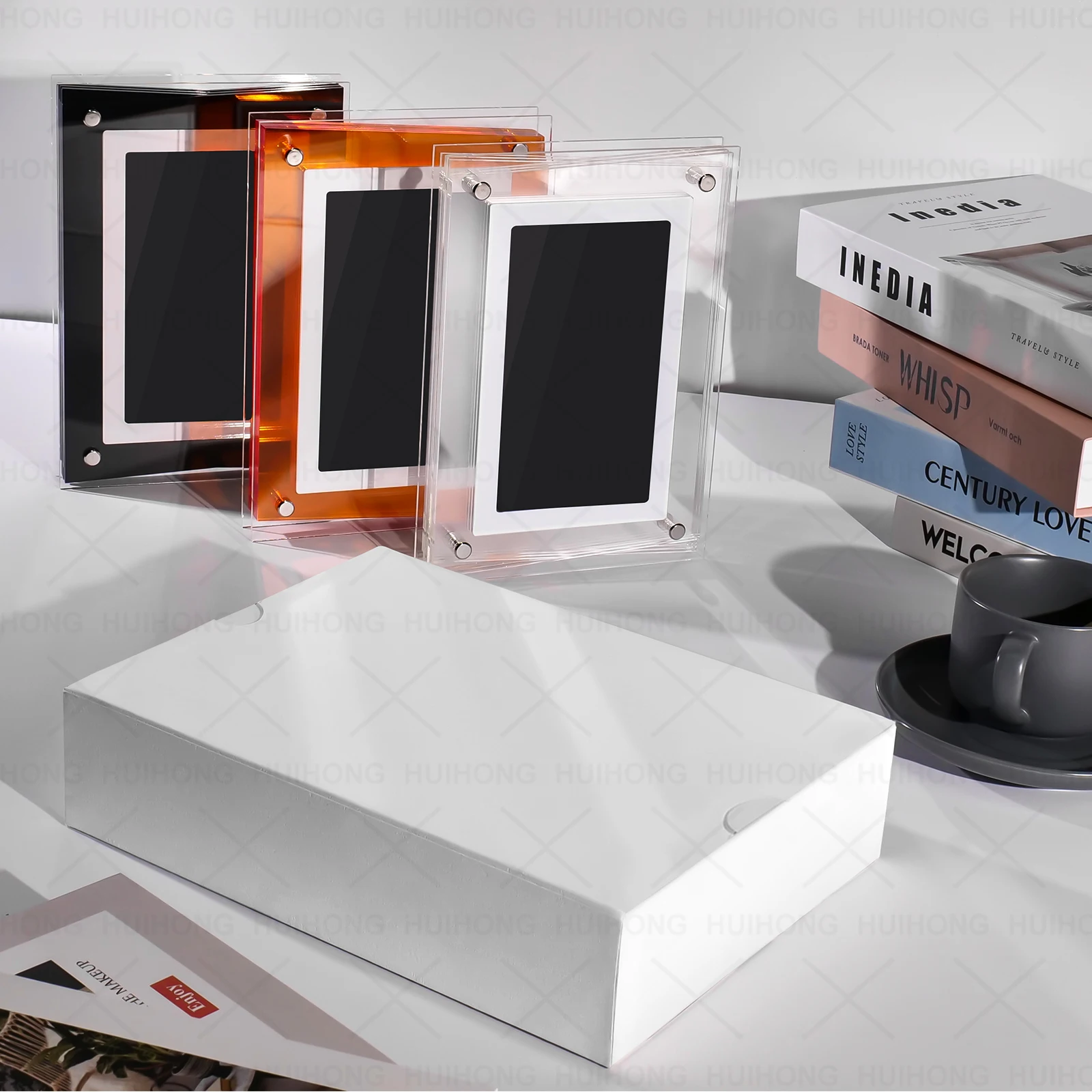 Reliable Colorful  Transparent Digital Acrylic Photo Frame Motion Video Player Advertising Gift Efficient Video Playback