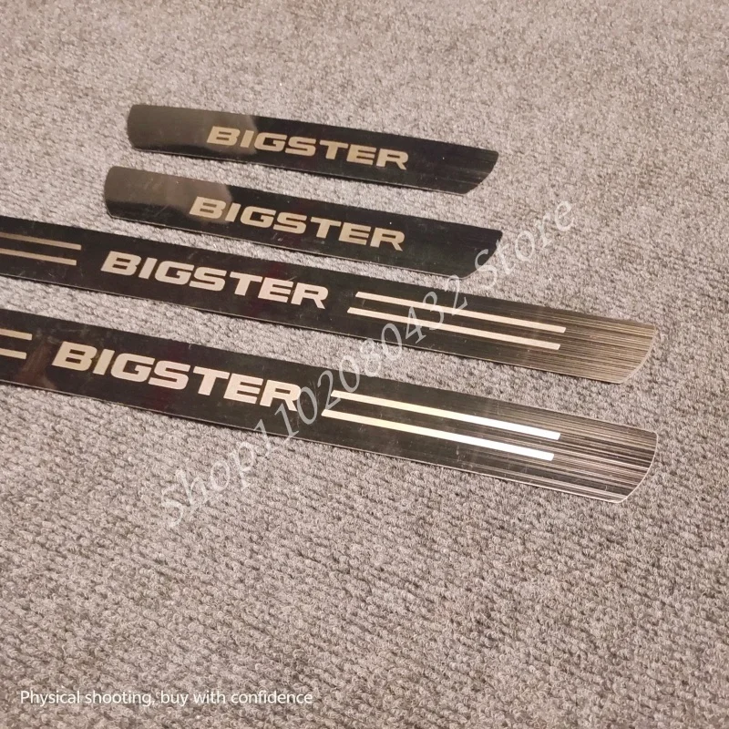 FOR DACIA BIGSTER 2024-2025 Stainless Sticker Door Sill Scuff Plate Guards Threshold Pedal Trim Car Accessories view 3