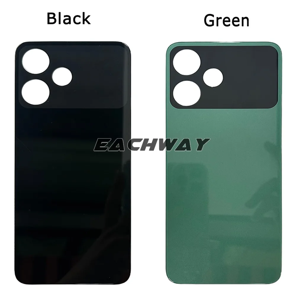 For Redmi 12R Battery Cover Back Glass Panel Rear Housing Case 12R For Redmi 12 R Back Battery Cover Door