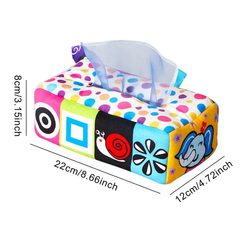 Tissue Box Toys Magic Soft Baby Sensory Montessori Toys for Toddler Educational Learning Finger Exercise Interactive Gifts