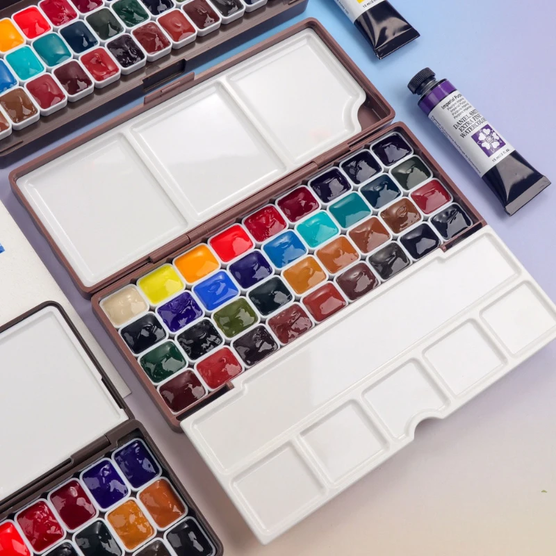 24/36/48 Colors Daniel Smith Master Watercolor 0.5/1ML Subpackage Portable Watercolor Pigment Box Travel Painting Art Supplies