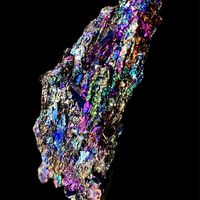 Colorful Carborundum Natural Stone Specimen Silicon Carbide Black Quartz Crystal Mineral Sample Home Decor