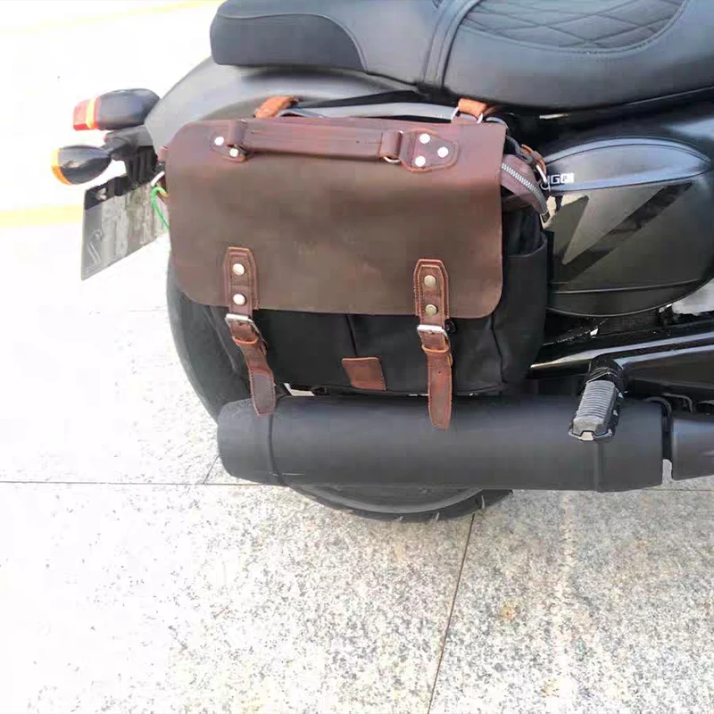 

Motorcycle Saddlebag For CMX500 Side Saddle Bag PU Waterproof Saddlebags For Honda Rbel Saddlebag Waterproof Motor Luggage Pack