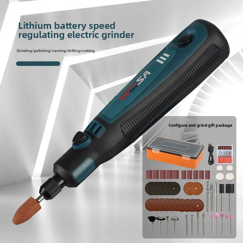 Mini Electric Drill USB Wireless Mini Handheld Drill Rotary Tool Woodworking Engraving Pen Dremel Tools for Jewelry Metal Glass