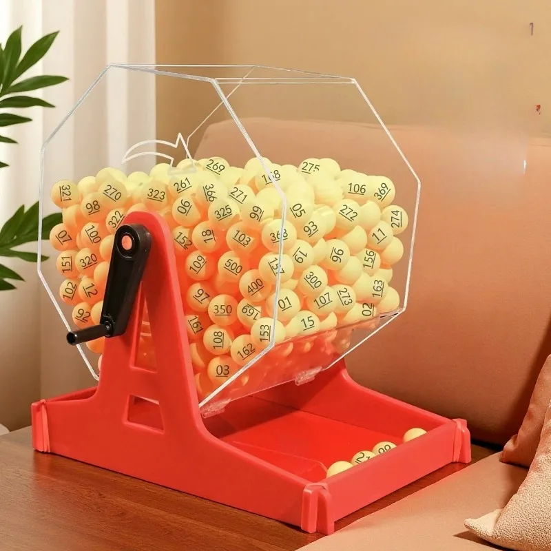 Lottery Machine Manual Draw Turntable Spinning Wheel for Number Selection Party Games Event Promotion