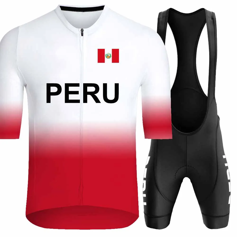 بيرو 2025 المنتخب الوطني الدراجات جيرسي مجموعة الصيف الرجال دراجة الملابس الطريق دراجة قمصان دعوى دراجة مريلة السراويل الجبلية Ropa مايوه