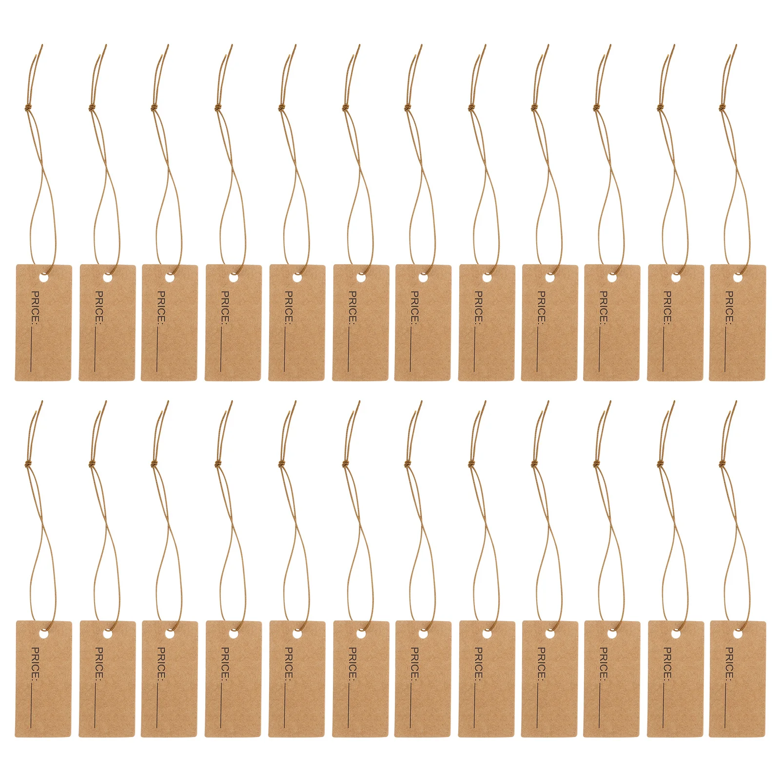 

100Pcs String Tags for Jewelry Crafts Gifts Clothing Ornaments Exquisite Product Marking Tags with String Gift Labels