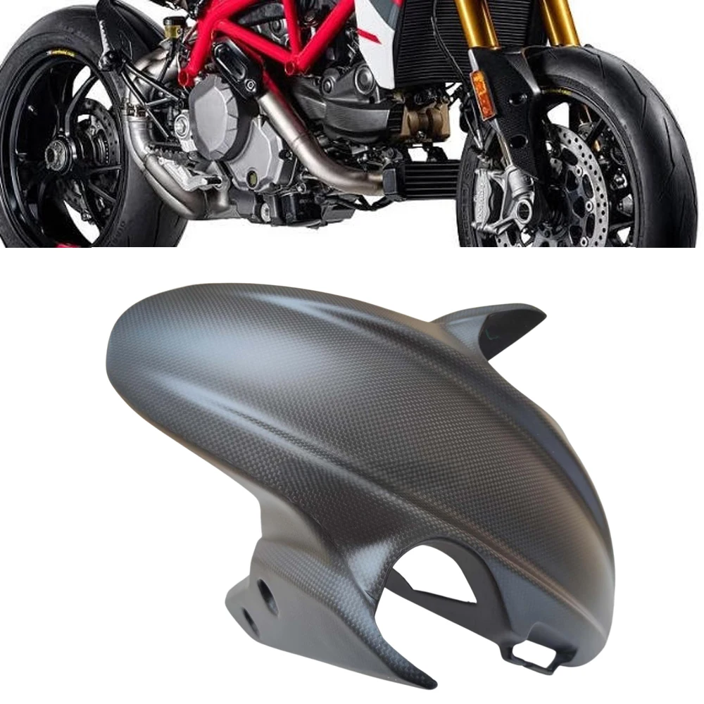 For DUCATI Hypermotard 950 2019-2025 Hyper Motard 821 939 Carbon Fiber Accessories Motorcycle Mudguards Front Fender Protector