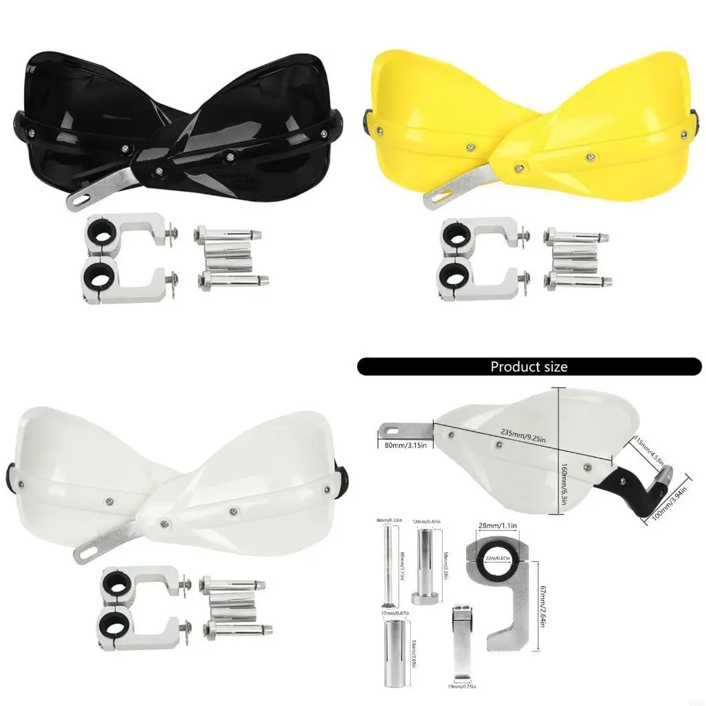 Adjustable Motorcycle Hand Guards Deflectors Covers, High Strength, Weatherproof, for Long Distance Riders Daily Commute New