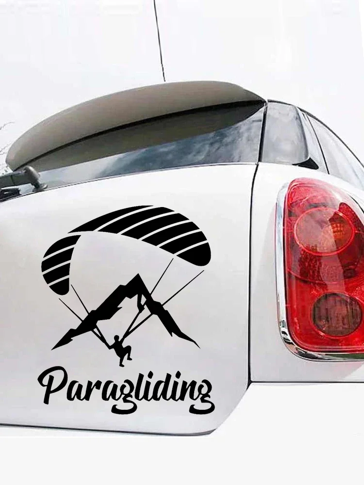 Car Stickers Paraglider Paragliding Motorcycle Decorative Accessories Creative Waterproof and Sunscreen Vinyl Decal