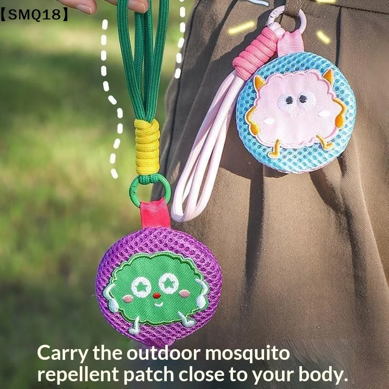 Cute Cartoon Mesh Mini Storage Bag Portable Lanyard Attached Multipurpose for Kids Stationery Outdoor Activities Organizer