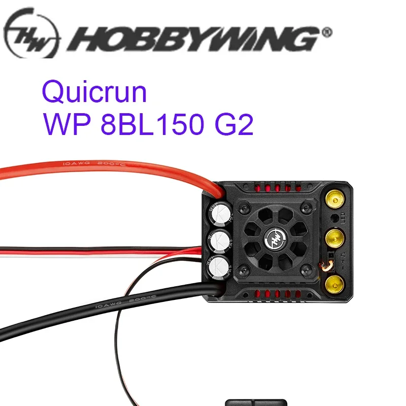 

HOBBYWING WP 8BL150 G2 3-6S Waterproof Speed Controller Sensorless Brushless ESC for 1/8th RC Car