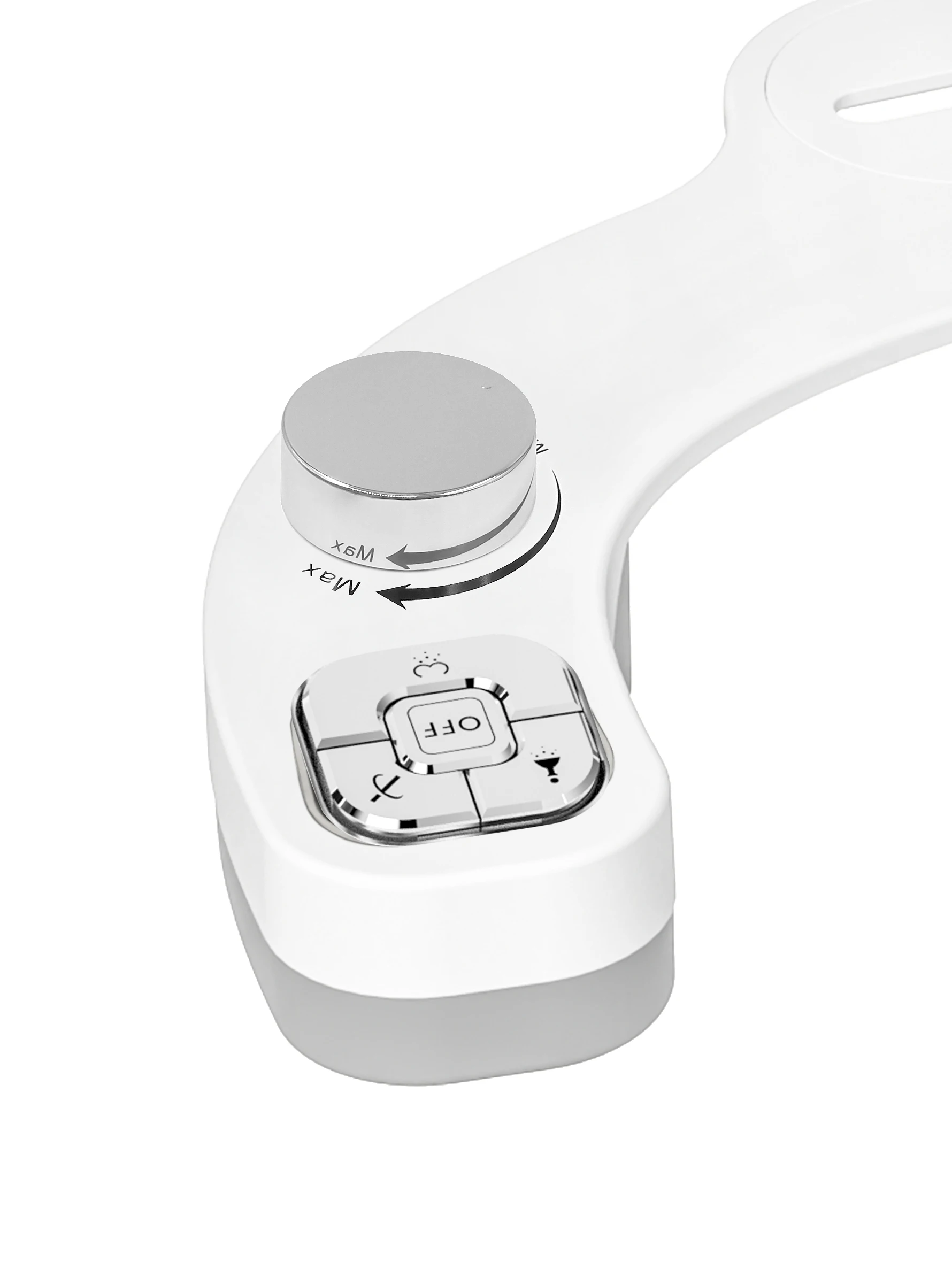 SAMODRA Knopf-Bidet – nicht elektrisch, selbstreinigende Doppeldüse (vorne und hintere Waschung), Süßwasser-Bidet, Toilettensitzaufsatz – Detail 10