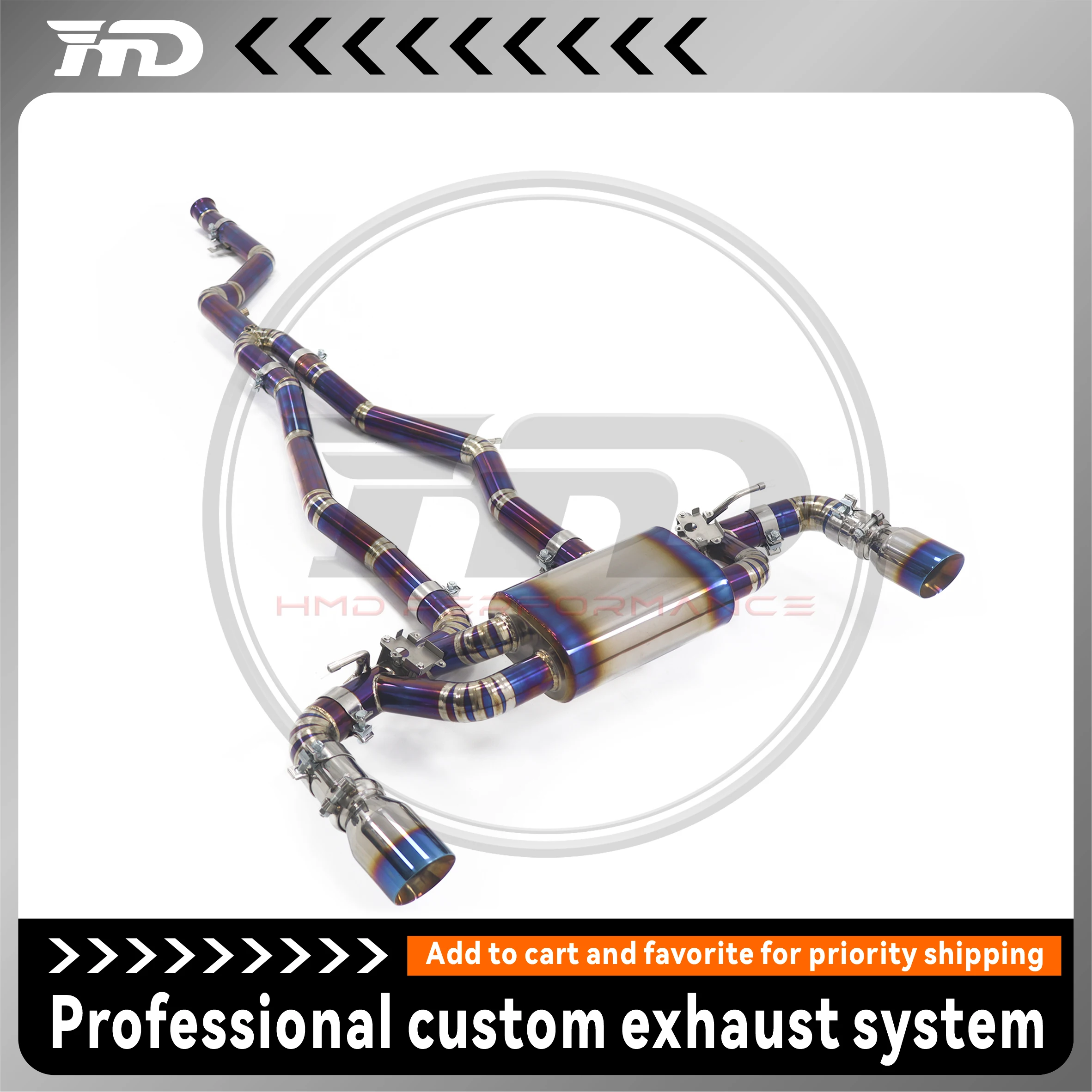 

Выхлопная система HMD из титанового сплава Performance Catback для Toyota Supra A90 A91 3.0T глушитель с клапаном