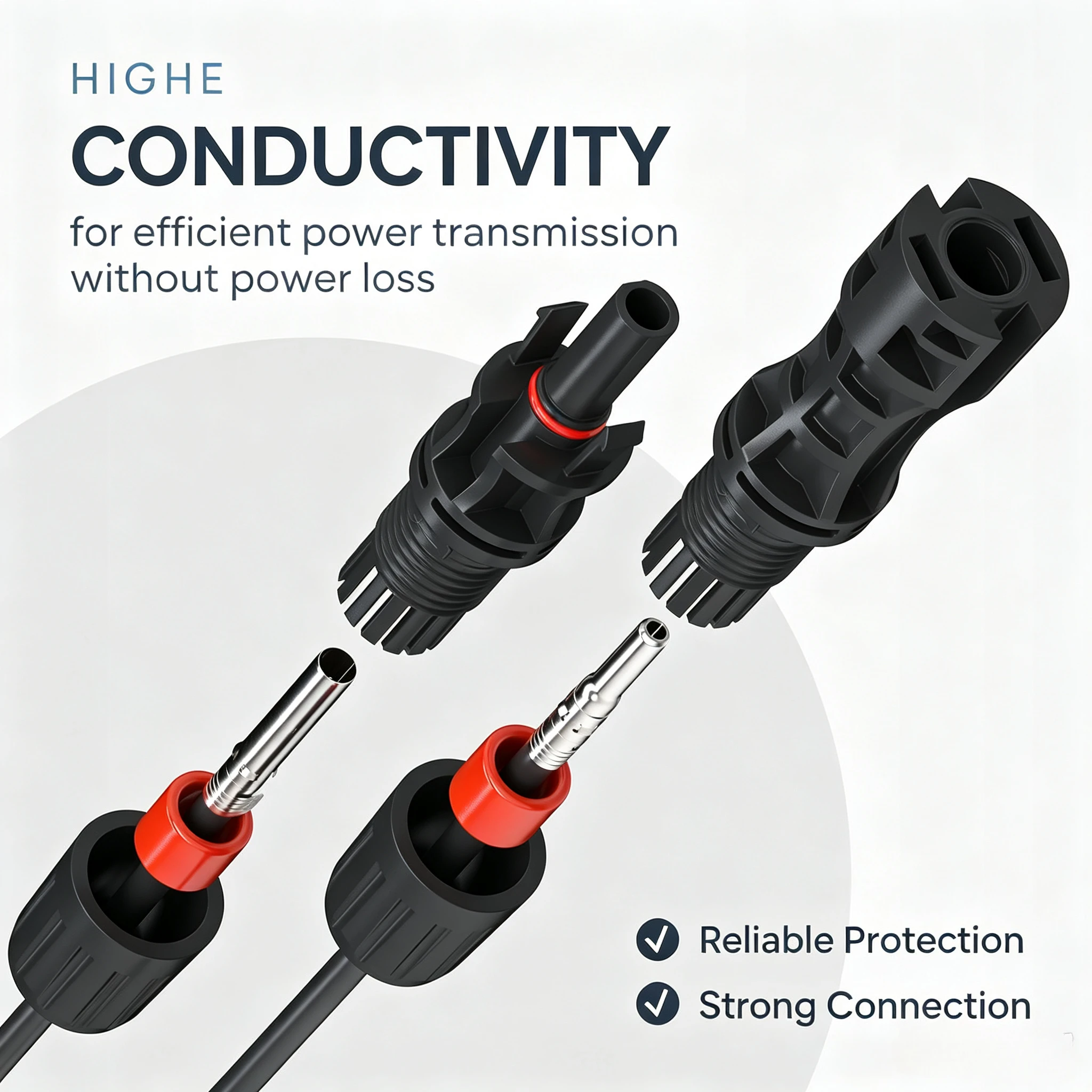 10 Pairs 1500V/30A Connector Male and Female Solar Panel PV Connector Used for Solar Cable 6mm2 10mm2