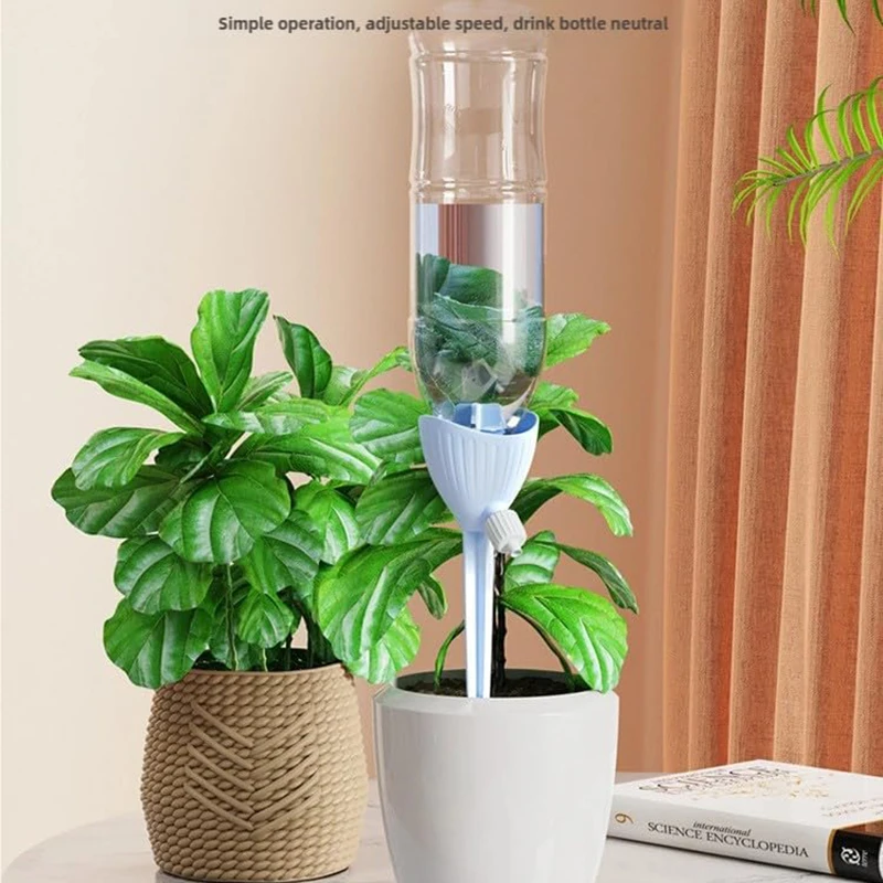 5 قطعة نظام الري بالتنقيط التلقائي | معدل التدفق القابل للتعديل | مسامير ذاتية السقي للنباتات | لا حاجة للطاقة #6