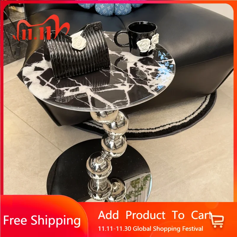 

Unique Metal Coffee Table Simple Decoration Standing Aesthetic Designer Coffee Table Books Mesa Auxiliar Living Room Furniture