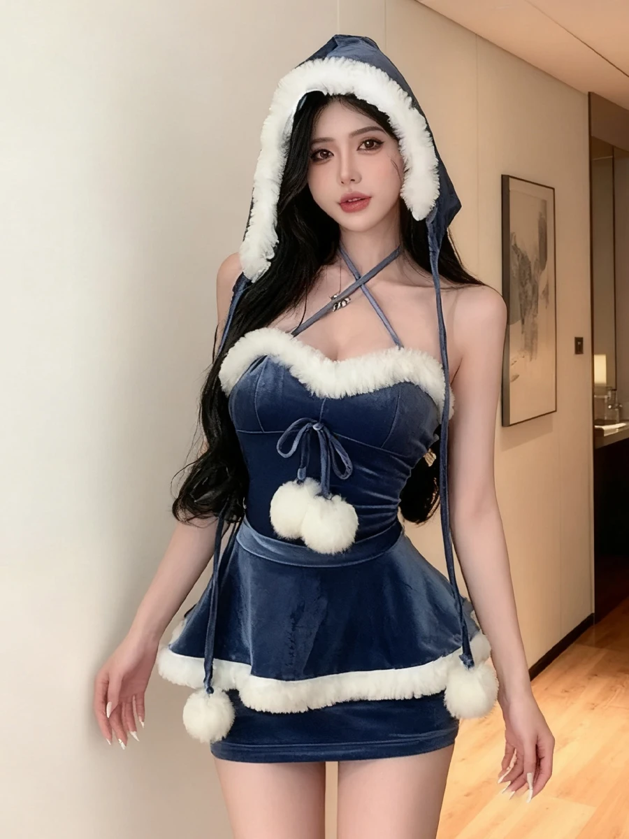 

Сексуальный и изящный комплект: бархатная юбка-обертка с рюшами и утягивающим поясом, маленький размер, ультракороткая юбка