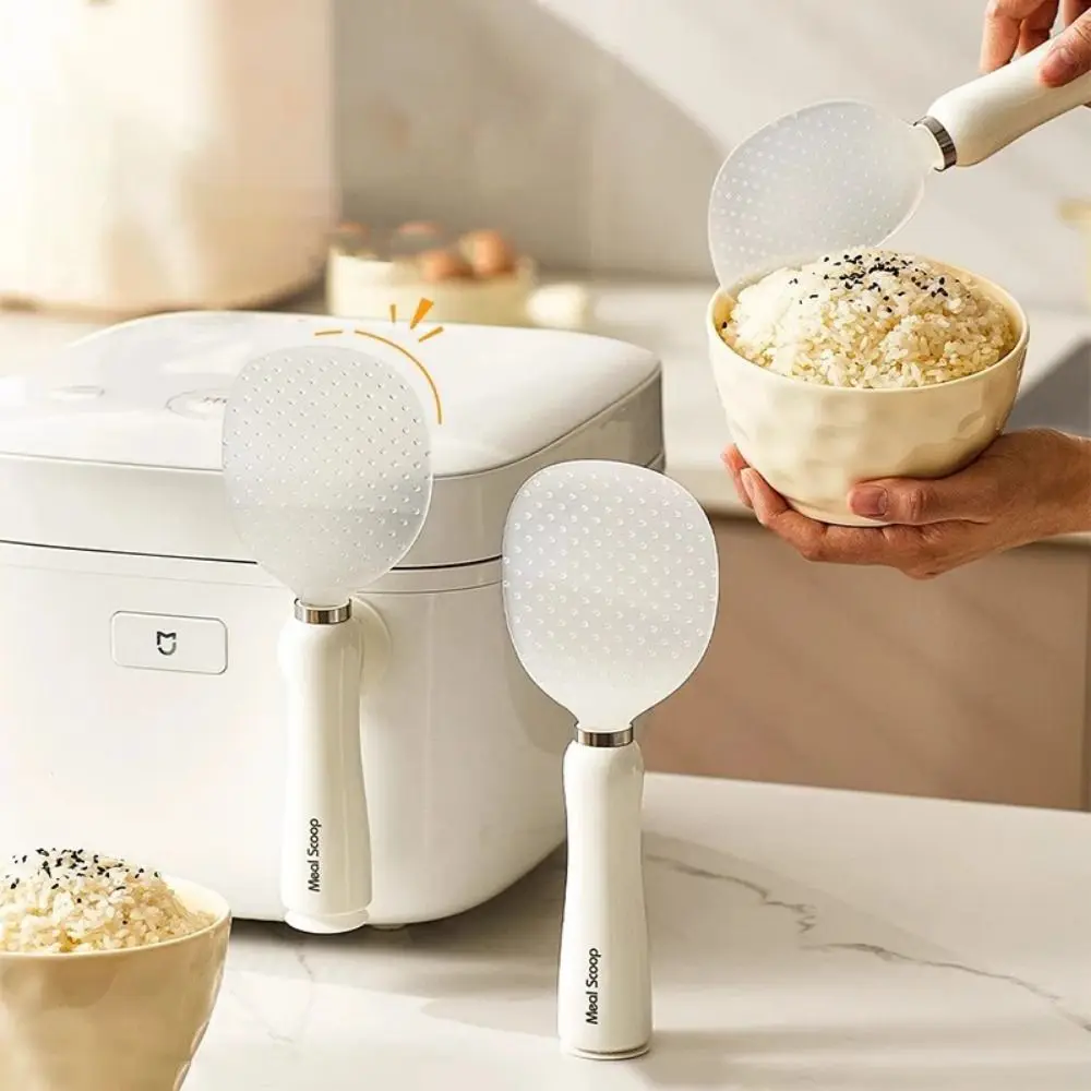 

Non-stick Stand-up Rice Spoon Easy to Clean Heat-resisting Suction Cup Rice Spoon Food Grade Magnetic Rice Spoon