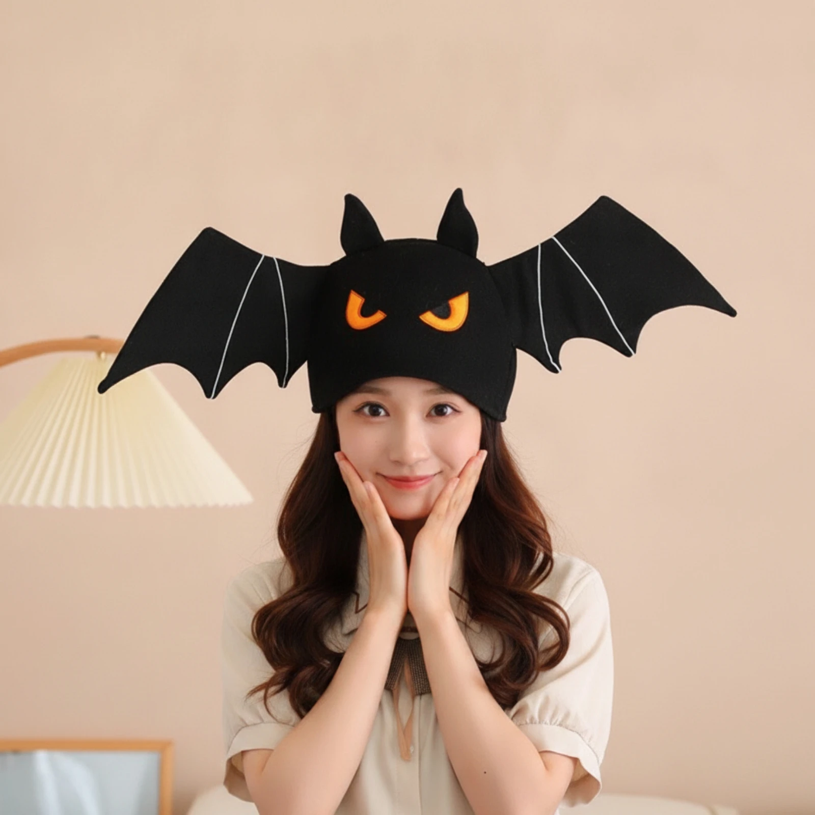 Flying Mammal Hat Furry Flying Mammal Headwear Hat with Wings Oversized Costume Wings One Size Fits Most for Cosplayers