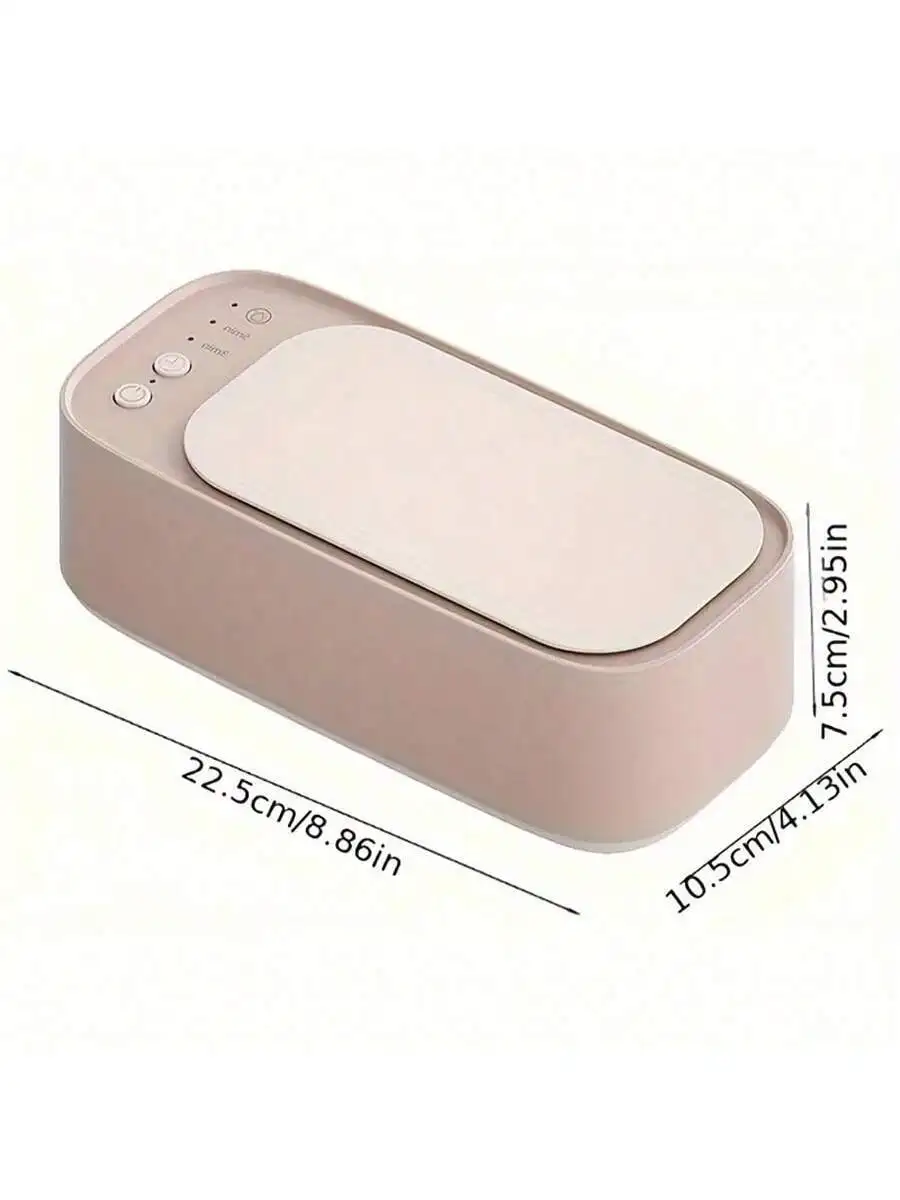 Máquina de limpieza de gafas, limpieza automática de alta frecuencia, soportes de joyería, lentes de contacto, mini limpiador portátil.