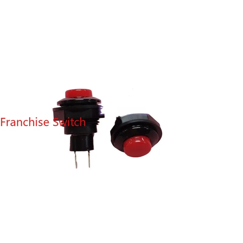 

10PCS Push button switch PB-01-PP-R red reset switch, opening 12MM