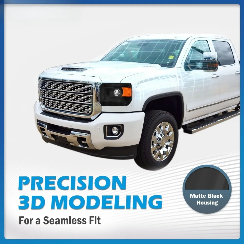 

Пара фар для GMC Sierra 1500 2014-2018 гг./2500HD 3500HD 2015-2019 гг. с лампами