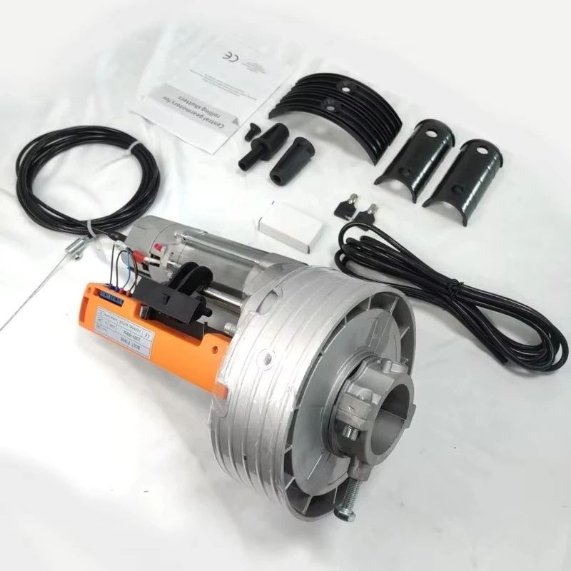 มอเตอร์ประตูม้วนอัตโนมัติ Tiger T(76/240มม.) จากโรงงานโดยตรง สำหรับประตูโรงรถ  ระบบเปิดประตูม้วนกลาง  แรงบิด 210นิวตันเมตร/230นิวตันเมตร พร้อมเบรก